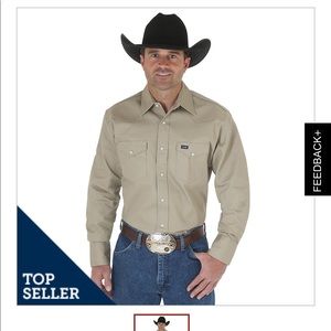 Wrangler COWBOY LONG SLEEVE WESTERN WORK SHIRT